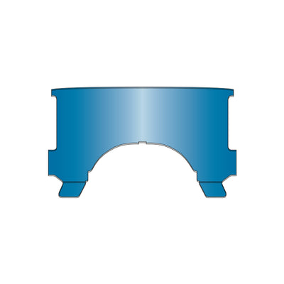 National Cycle 60-84 Harley Davidson FLH Lower Windshield - Blue