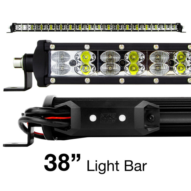 XK Glow RGBW Light Bar High Power Offroad Work/Hunting Light w/ Bluetooth Controller 38In (XK-BAR-38)