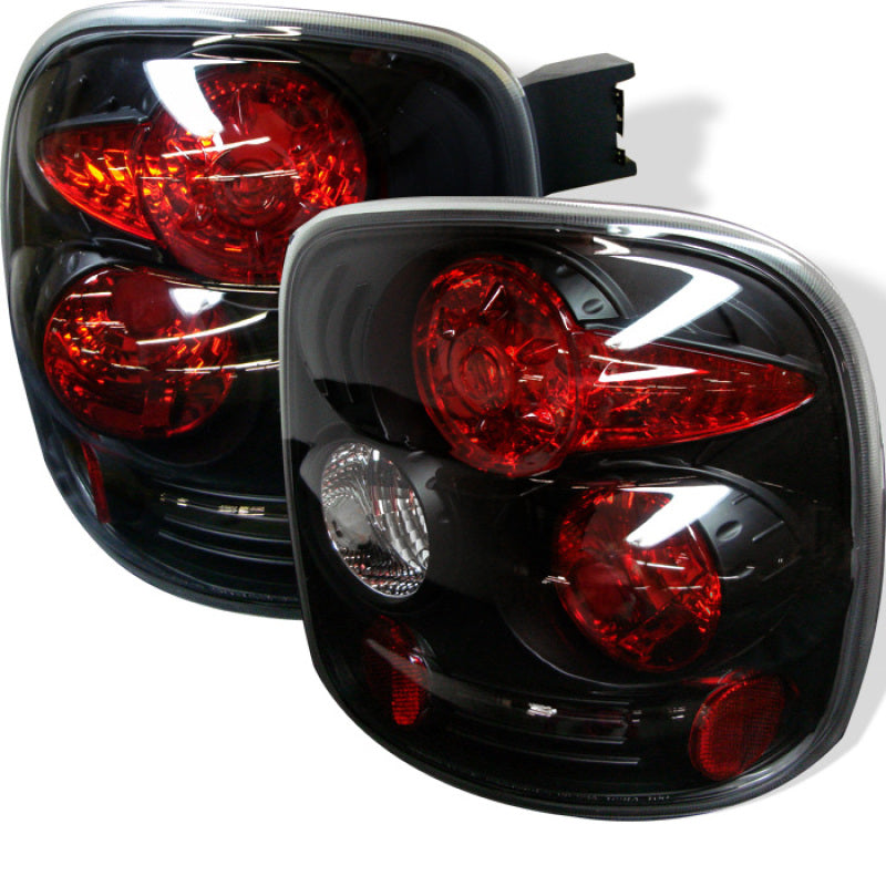 Luces traseras estilo europeo para Chevy Silverado Stepside Spyder 99-04, color negro ALT-YD-CS99STS-BK