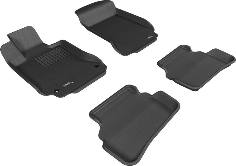 3D MAXpider 08-14 Mercedes-Benz C-CLASS Sedan (W204) / C63 AMG Sedan (W204) Kagu Black Full Set
