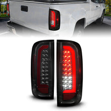 Cargar imagen en el visor de la galería, ANZO 15-21 GMC Canyon Full LED Tail Lights w/ Red Lightbar Black Housing Smoke Lens