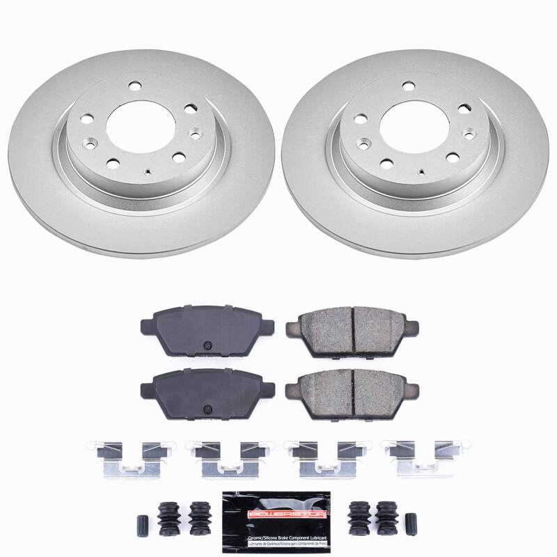 Power Stop 06-12 Ford Fusion Rear Z23 Coated Brake Kit