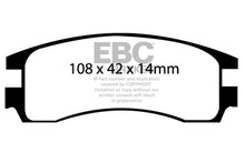 Cargar imagen en el visor de la galería, EBC 00-05 Buick Le Sabre (FWD) 3.8 (15in Wheels) Yellowstuff Rear Brake Pads