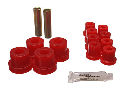 Energy Suspension Spring Bushing Set Red — Fits 1976-1986 Jeep CJ5 CJ7