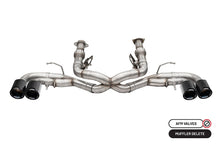 Cargar imagen en el visor de la galería, Corsa 2020-2024 Chevrolet Corvette C8 RWD 3in Track Cat-Back Delete Exhaust w/4.5in CF Black PVDTips