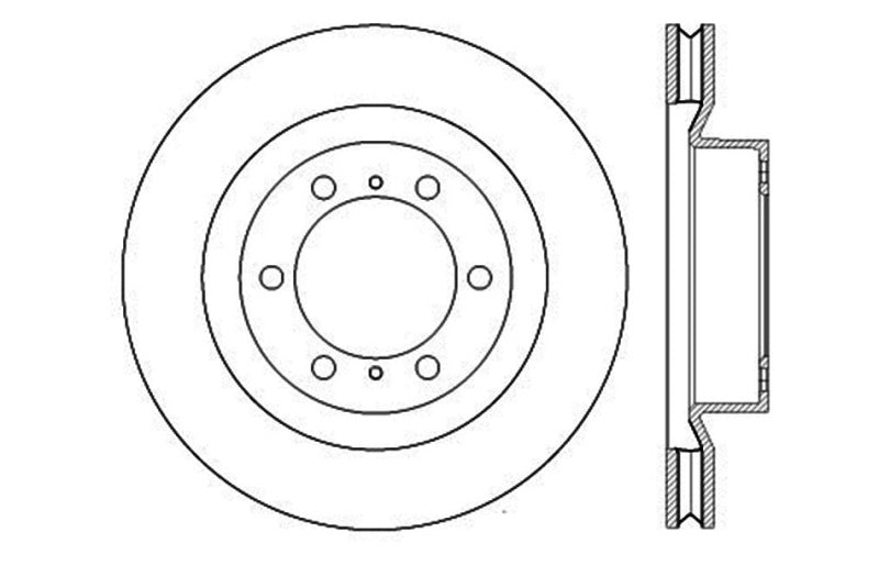 Rotor de freno deportivo ranurado y perforado StopTech