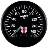 Autometer Stack Pro Control 52mm 100-260 deg F Water Temp Gauge - Black (1/8in NPTF Male)