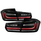 Spyder BMW 3 Series F30 2012-2018 Full LED Tail Lights (ALT-YD-BMWF3012-SEQ-BK) -  Black