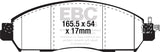 EBC 17+ Nissan Leaf Electric Ultimax Front Brake Pads