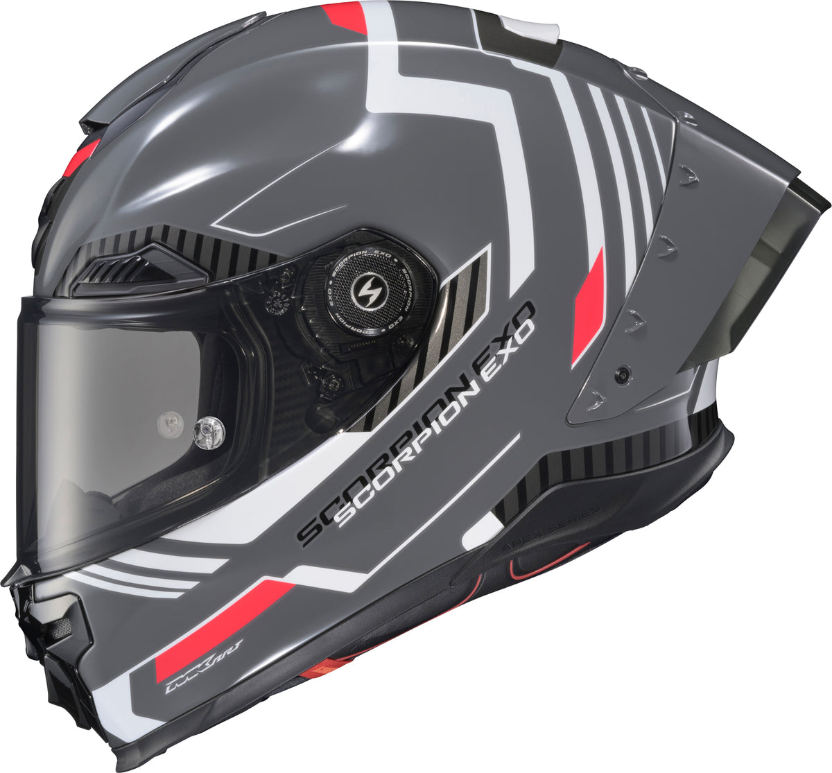 Scorpion EXO Apex EXO-Warp Full Face Helmet Atarax Grey/White 2X (WAR-3607)