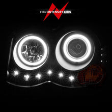 Cargar imagen en el visor de la galería, ANZO 2008-2010 Jeep Grand Cherokee Projector Headlights w/ Halo Black (CCFL)