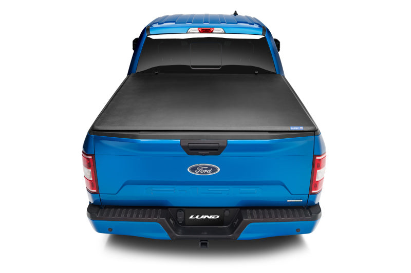 Cubierta de lona plegable triple Genesis para Ford Ranger (caja de 6 pies) Lund 19-23, color negro