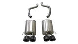 Corsa 09-13 Chevrolet Corvette (C6) 6.2L Black Xtreme Axle-Back Exhaust w/4.5in Tips