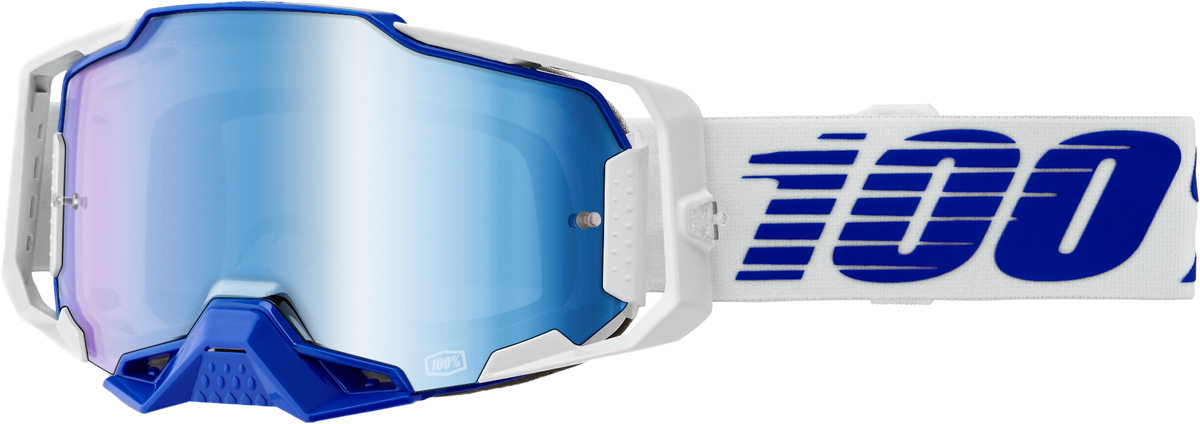 100-Percent Armega Goggle Blue w/Blue Mirror Lens (50005-00031)