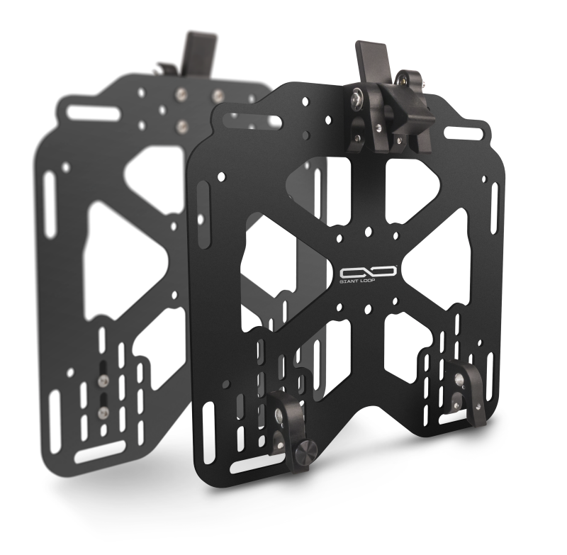 Giant Loop Pannier Mounts - 18mm Round Tubing Hangers - Black (PNMT25)