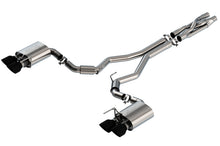 Cargar imagen en el visor de la galería, Borla 2020 Ford GT500 5.2L AT 3in ATAK CatBack Exhaust w/ Black Chrome Tips