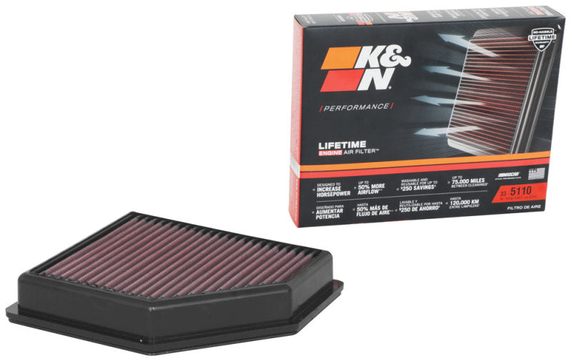 K&N 33-5110 Replacement Air Filter — Fits 2020-2024 Nissan Sentra