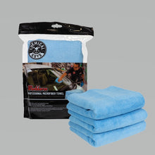 Cargar imagen en el visor de la galería, Chemical Guys Workhorse Professional Microfiber Towel - 16in x 16in - Blue - 3 Pack