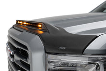 Cargar imagen en el visor de la galería, AVS 19-22 GMC Sierra 1500 Aeroskin Low Profile Hood Shield w/ Lights - Black