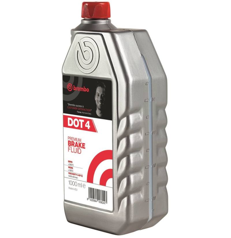 Brembo DOT 4 Brake Fluid 1000ml High-Performance Synthetic — Universal Fitment