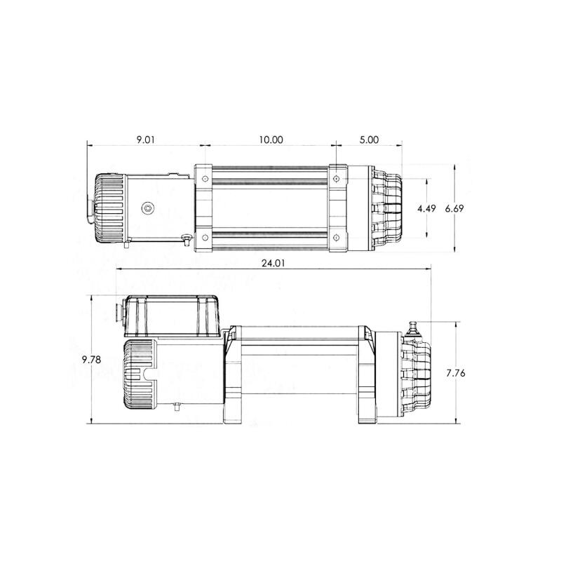 Superwinch 15000 LBS 12V DC 7/16in x 82ft Wire Rope Tiger Shark 11500 Winch