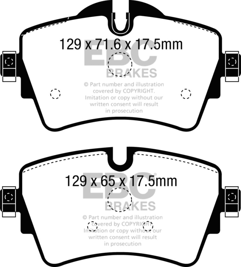 Pastillas de freno delanteras Greenstuff EBC 14+ Mini Hardtop 2.0 Turbo Cooper S