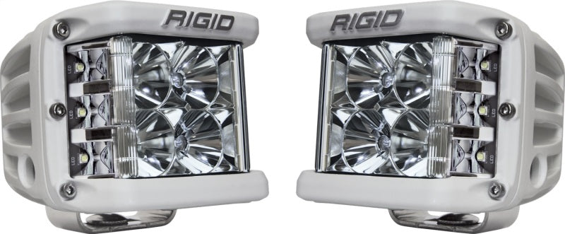 Rigid Industries D-SS - Flood - Juego de 2 - Carcasa blanca