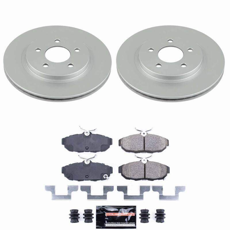 Power Stop 11-14 Ford Mustang Rear Z23 Coated Brake Kit