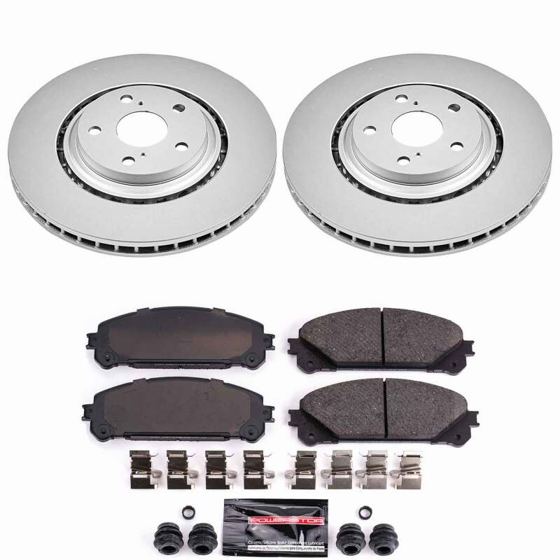 Power Stop 15-17 Lexus NX200t Front Z23 Coated Brake Kit