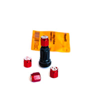 Cargar imagen en el visor de la galería, Fifteen52 Valve Stem Cap Set - Red - 4 Pieces