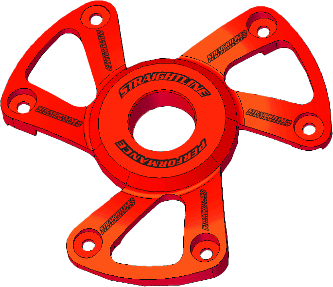 Straightline Polaris P22 Clutch Cover Anodized RED (123-172)
