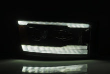 Cargar imagen en el visor de la galería, AlphaRex 06-08 Dodge Ram 1500HD PRO-Series Proj Headlights Plank Style Alpha Black w/Seq Signal/DRL