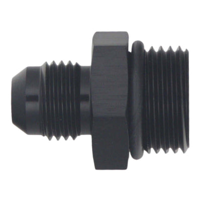 DeatschWerks 8AN ORB to 6AN Male Flare Adapter — Anodized Matte Black