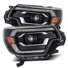 Cargar imagen en el visor de la galería, AlphaRex 12-15 Toyota Tacoma PRO-Series Projector Headlights Plank Style Black w/DRL