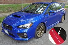 Load image into Gallery viewer, Rally Armor 15-21 Subaru WRX/STI (Sedan ONLY) Red UR Mud Flap w/ White Logo