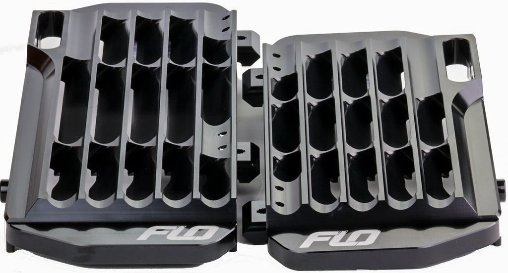 High Flow Radiator Braces Black (FLO755BLK)