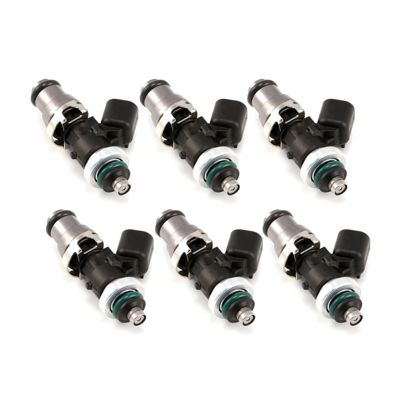 Injector Dynamics 1750-XDS 1750cc R35 Fuel Injectors 48mm 14mm Set of 6 — Low Spacer