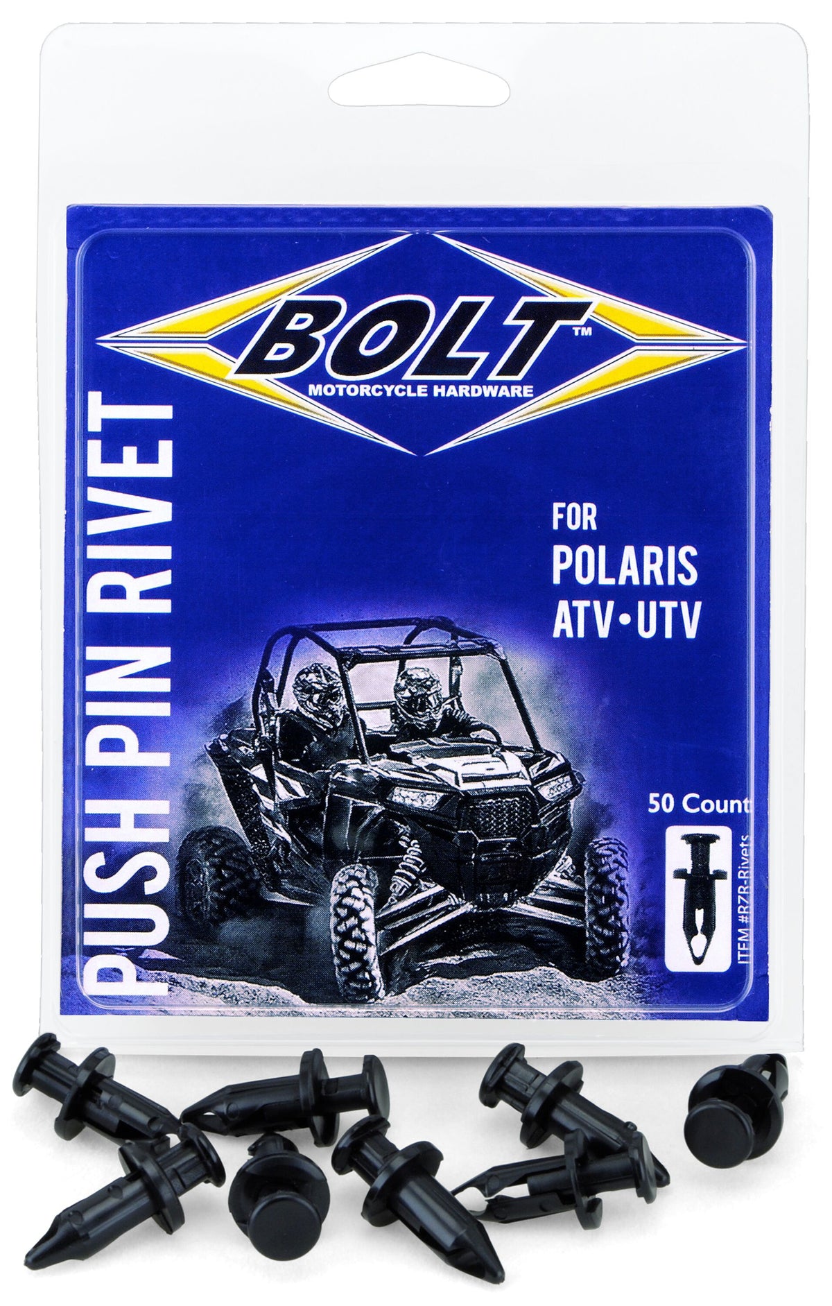 BOLT PRY Rivet SET POL ATV/UTV 50/PK M8 (RZR-RIVETS)