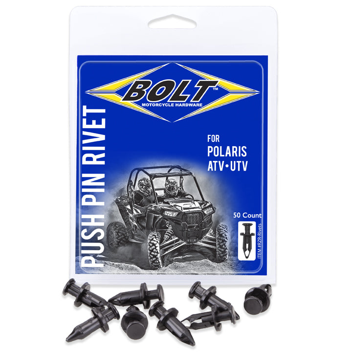 BOLT PRY Rivet SET POL ATV/UTV 50/PK M8 (RZR-RIVETS)
