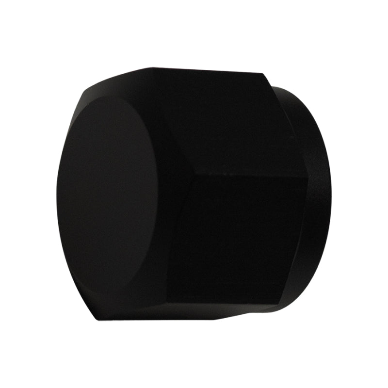 DeatschWerks 10AN Female Flare Cap - Anodized Matte Black