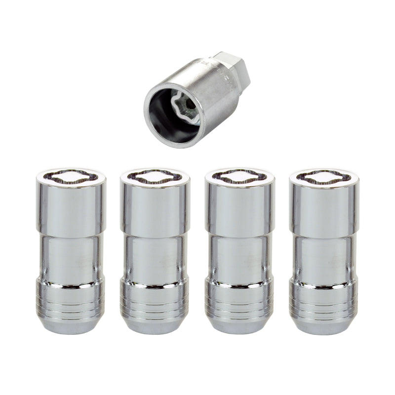 McGard Wheel Lock Nut Set - 4pk. (Cone Seat) M14X1.5 / 21mm & 22mm Dual Hex / 1.965in. L - Chrome