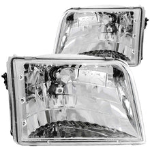 Cargar imagen en el visor de la galería, Faros delanteros de cristal cromados para Ford Ranger ANZO 1993-1997