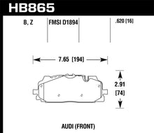 Load image into Gallery viewer, Hawk 18-19 Audi S5 Performance Ceramic Street Front Brake Pads