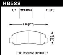 Cargar imagen en el visor de la galería, Hawk 05-11 Ford F250/F350 / 2011 Ford F550 SuperDuty Street Front Brake Pads