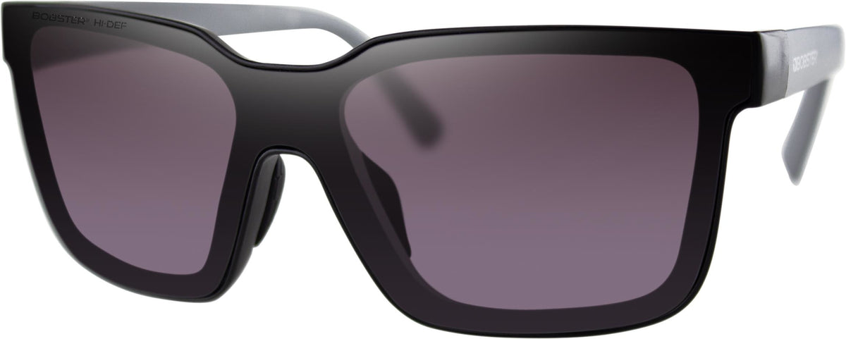 Bobster Boost Sunglasses Matte Black w/Grey/Purple/Slvr MIR (BBST001H)