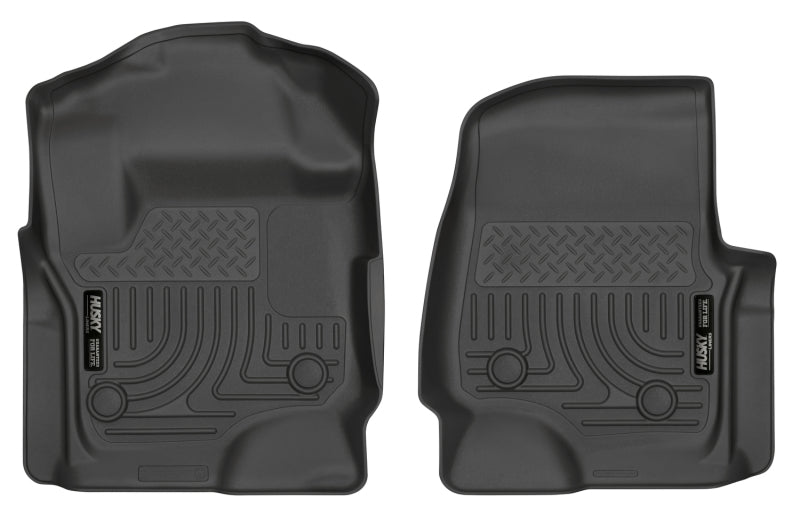 Revestimientos para piso Husky Liners 17 Ford F-250 Super Duty SuperCab WeatherBeater de color negro