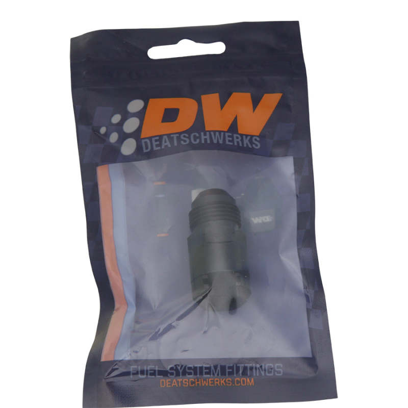 DeatschWerks 8AN Male to 3/8in Female EFI Quick Connect Adapter - DW Titanium
