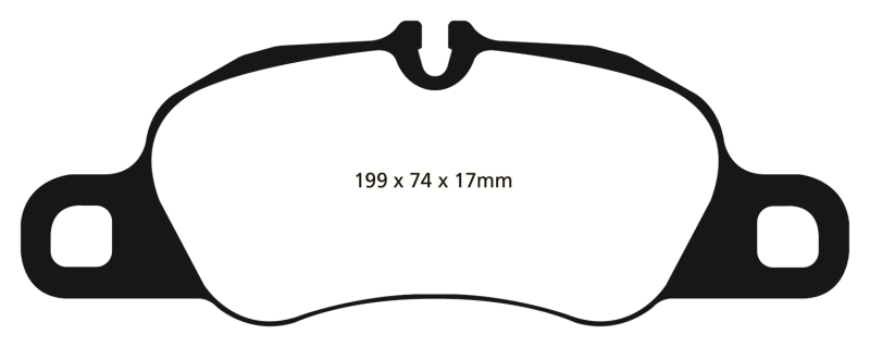 Pastillas de freno delanteras EBC 09-12 Porsche 911 (997) (solo rotor de hierro fundido) 3.6 Carrera 2 Redstuff