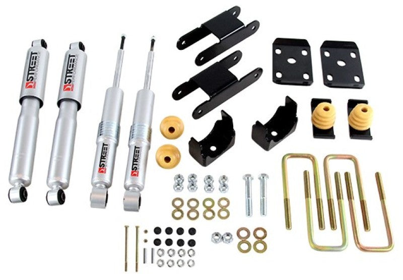 KIT DE BAJADA DE BRAZO Belltech 18-20 Chevy Colorado/Canyon All Cab/SB -0-3 in F / -4 in R con amortiguadores Street Perf