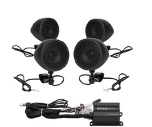 Load image into Gallery viewer, Boss Audio Systems Motorcycle Speaker Amplifier/ Bluetooth/ 3in Speakers 2 Pair- Black